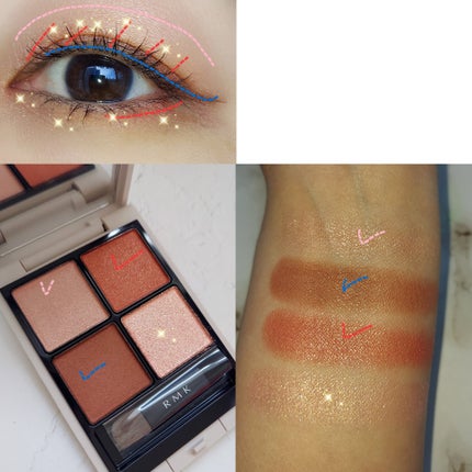 RMK シンクロマティック アイシャドウパレット/RMK/アイシャドウパレットを使ったクチコミ(7枚目)