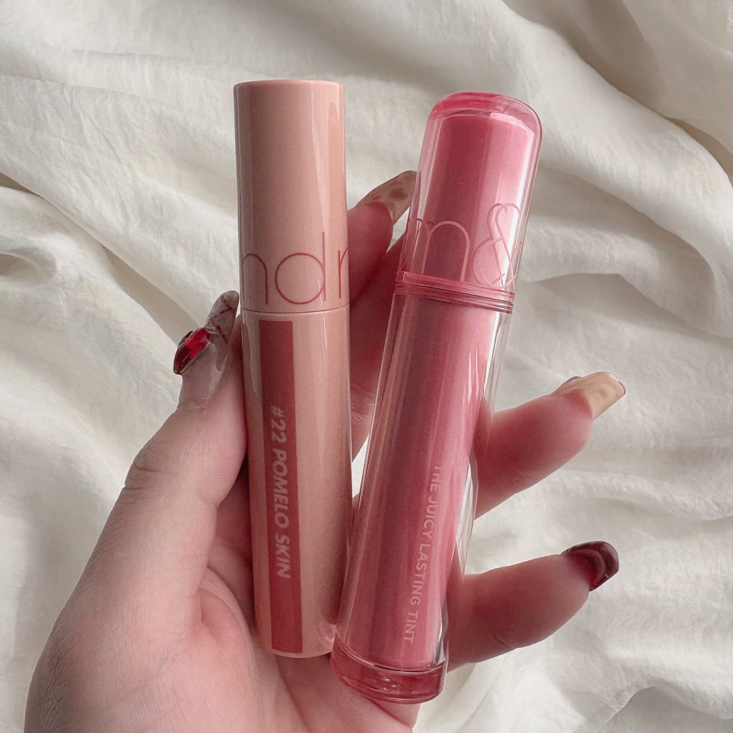 ジューシーラスティングティント/rom&nd/リップティントを使ったクチコミ(4枚目)