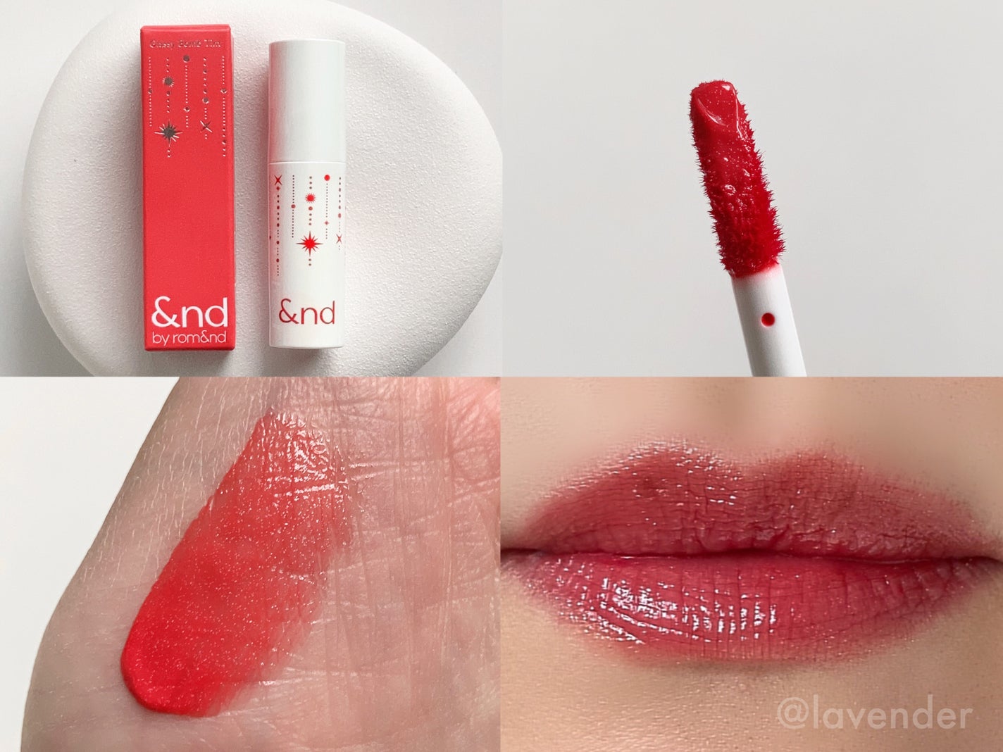 アンドバイロムアンド グラッシーボムティント/&nd by rom&nd/リップティントを使ったクチコミ(2枚目)