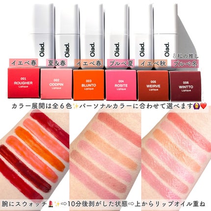 リップティーク/oiad/口紅を使ったクチコミ(3枚目)