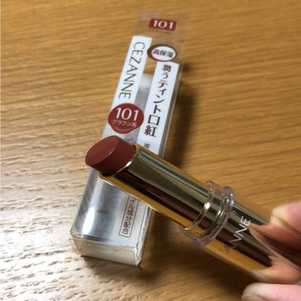 ラスティンググロスリップ/CEZANNE/口紅を使ったクチコミ(1枚目)