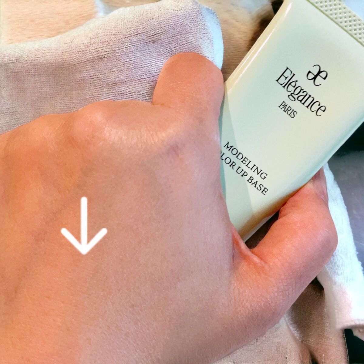 モデリング カラーベース EX GR400 クール/Elégance/化粧下地を使ったクチコミ（2枚目）