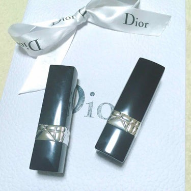 Dior ルージュ ディオールダブルのクチコミ「再入荷🌸ティントじゃないのに落ちない💕メタリックなルージュディオールダブル💕

発売当初から可.....」（2枚目）