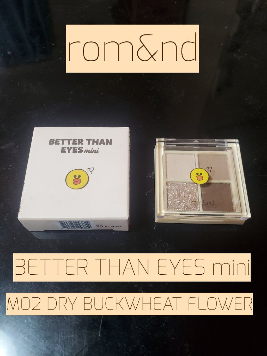 ベターザンアイズ ミニ/rom&nd/アイシャドウパレットを使ったクチコミ(1枚目)