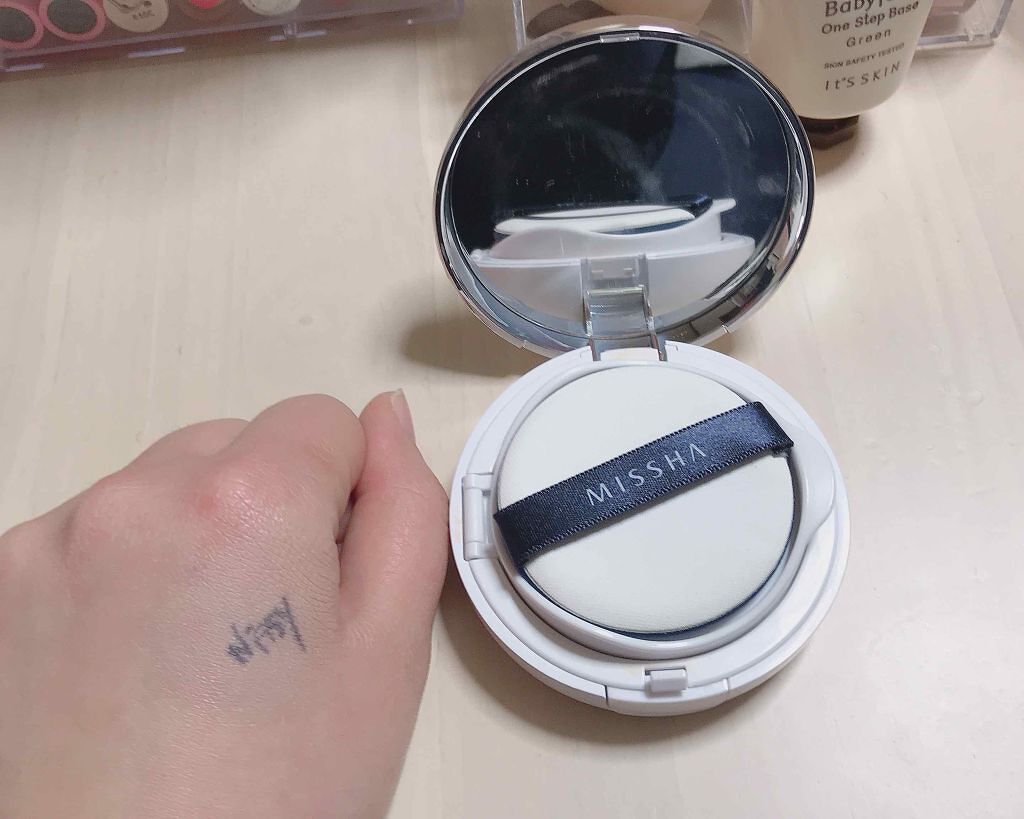 M クッションファンデーション(マット)/MISSHA/クッションファンデーションを使ったクチコミ（3枚目）