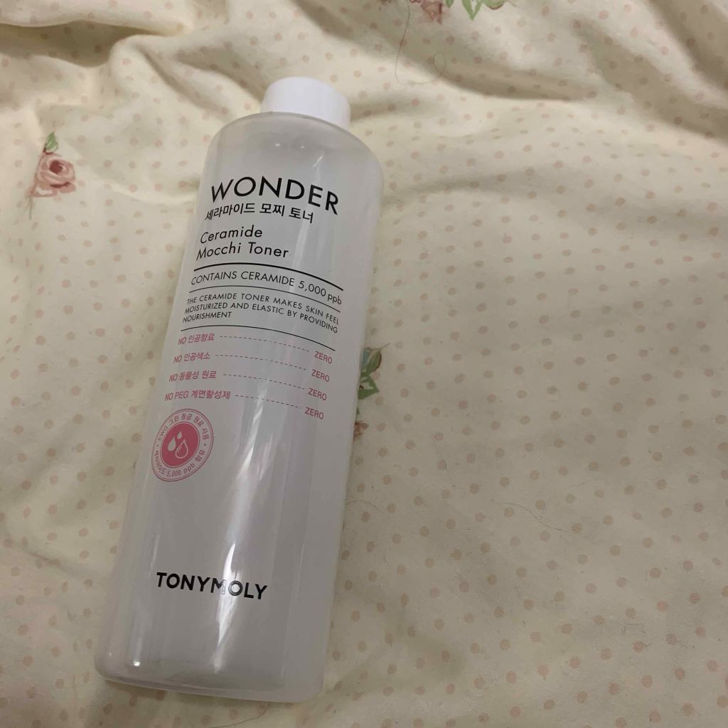 Wonder Ceramide Mochi Toner(トニーモリーワンダーCモチトナー)/TONYMOLY/化粧水を使ったクチコミ(2枚目)