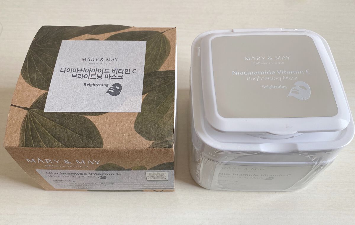 ナイアシンアミドビタミンC ブライトニングマスク/MARY&MAY/シートマスク・パックを使ったクチコミ(1枚目)