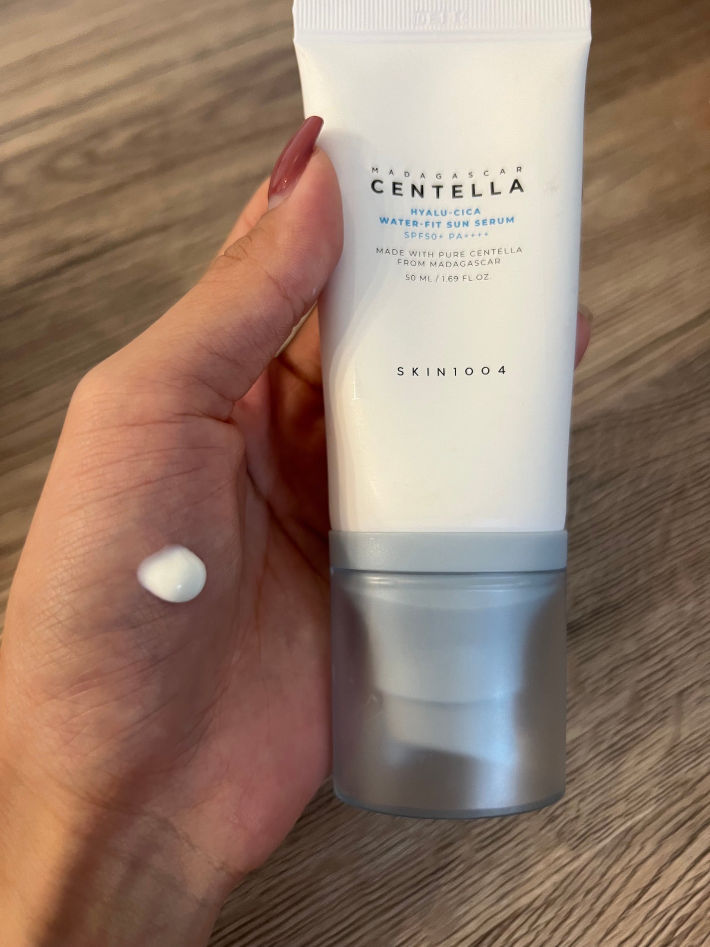 ヒアルーシカ ウォーターフィット サンセラム/SKIN1004/日焼け止めローションを使ったクチコミ(1枚目)