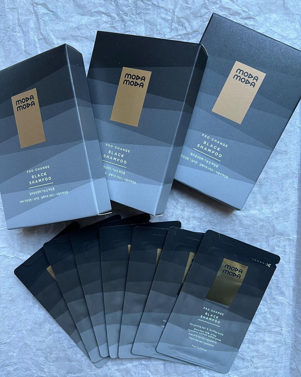 プロチェンジ ブラックシャンプー/MODAMODA/市販シャンプーを使ったクチコミ（1枚目）
