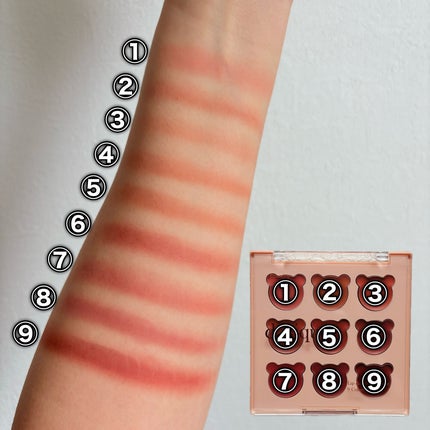 ムードペインティングリップアンドチークパレット/dasique/マルチパレットを使ったクチコミ(4枚目)