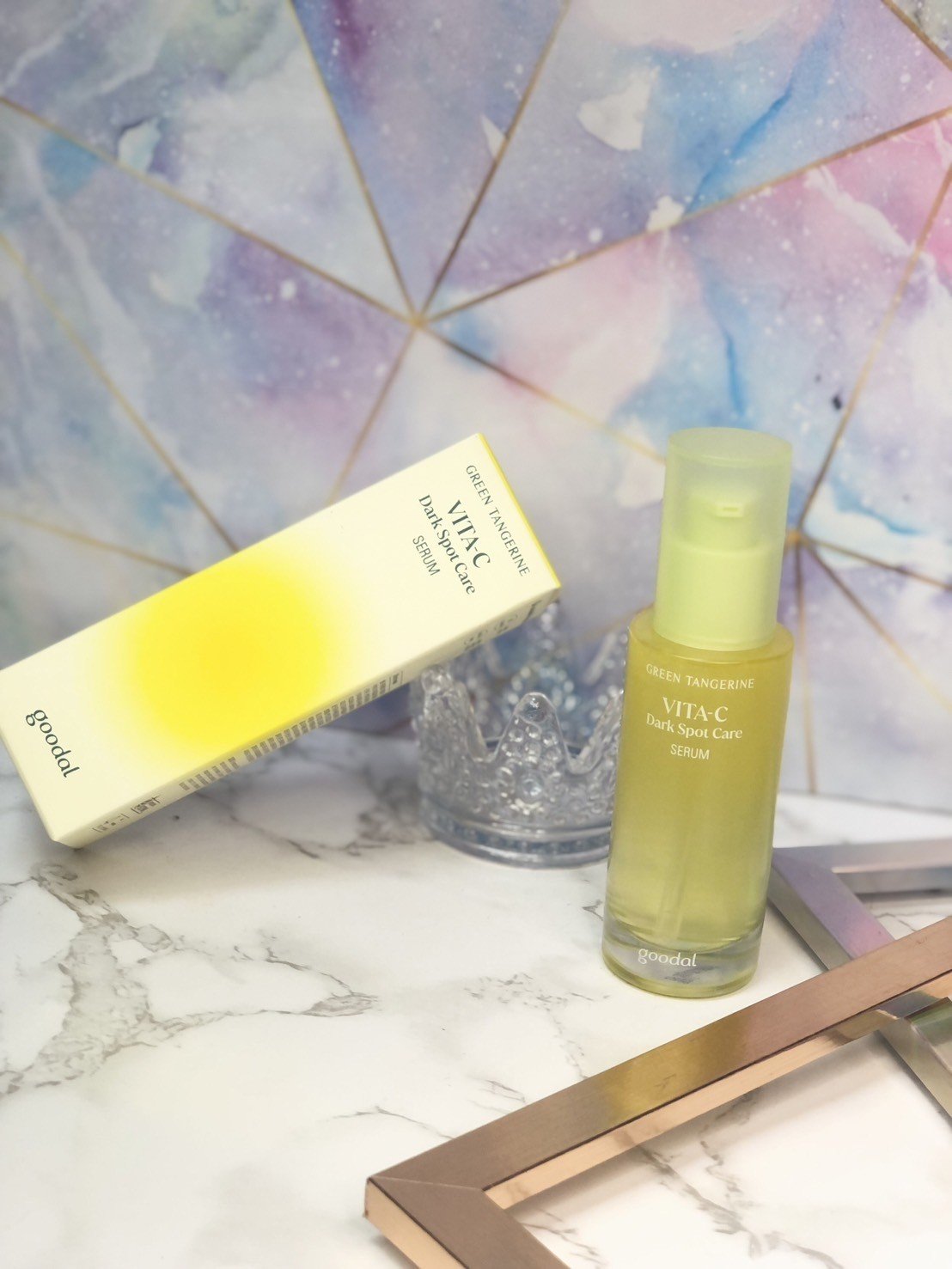グリーンタンジェリン ビタC ダークスポットケアセラム/goodal/美容液を使ったクチコミ（1枚目）