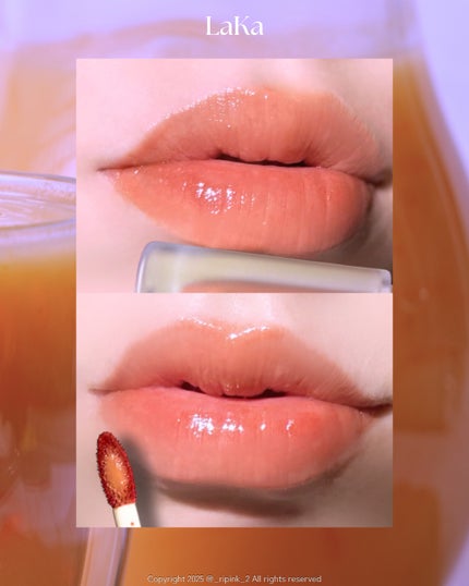 フルーティーグラムティント/Laka/リップティントを使ったクチコミ(4枚目)