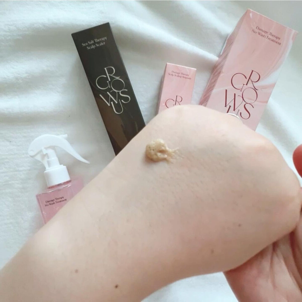 シーソルトセラピースカルプスケーラー/GROWUS/ヘッドスクラブを使ったクチコミ（3枚目）