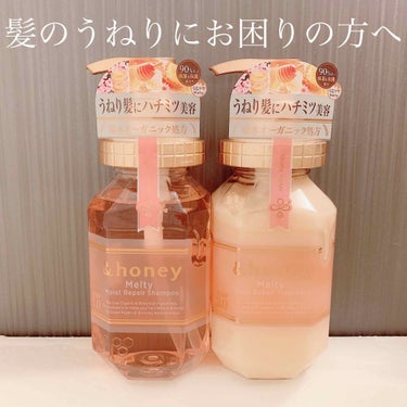 &honey Melty モイストリペア シャンプー1.0／モイストリペア ヘアトリートメント2.0/&honey/シャンプー・コンディショナーを使ったクチコミ（1枚目）