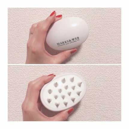 スカルプマッサージブラシ/MARKS&WEB/スカルプブラシを使ったクチコミ(1枚目)