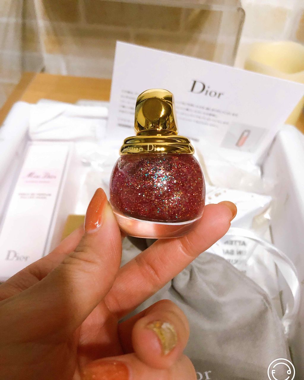 ディオリフィック グリッター トップ コート/Dior/ネイルトップコートを使ったクチコミ（1枚目）