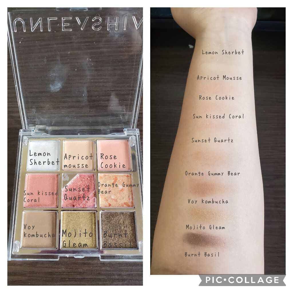 グリッターペディアアイパレット/unleashia/アイシャドウパレットを使ったクチコミ(2枚目)