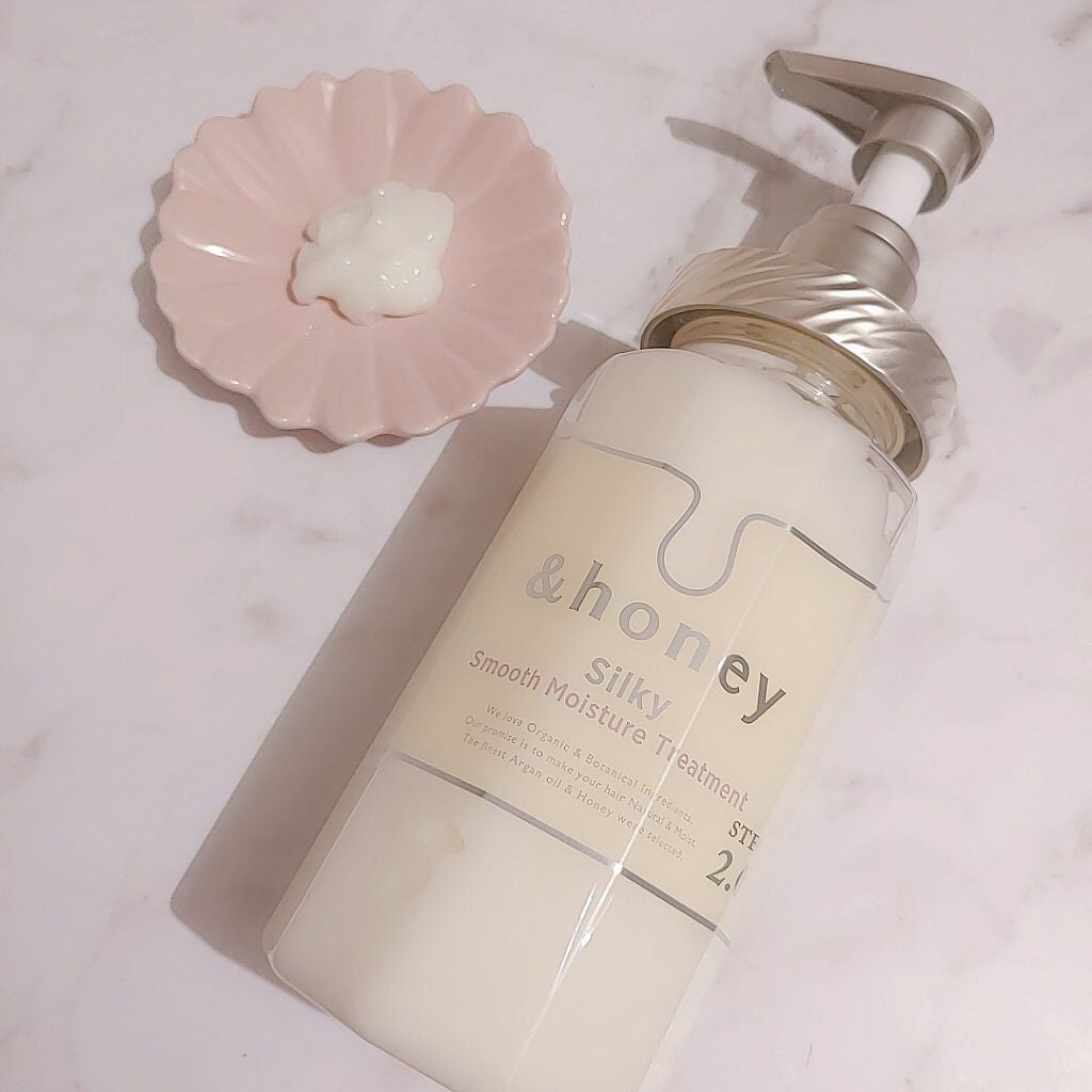 シルキー スムースモイスチャー シャンプー 1.0/ヘアトリートメント 2.0/&honey/市販シャンプーを使ったクチコミ(3枚目)