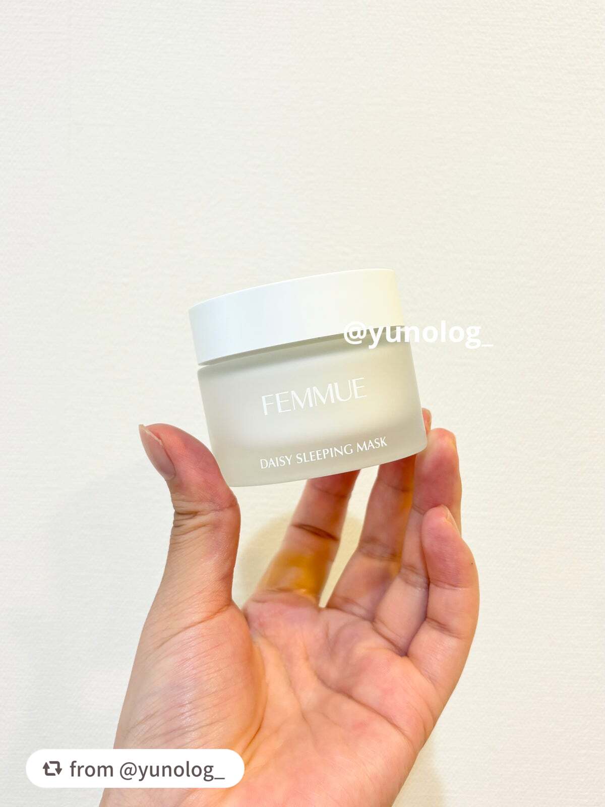 デイジーウォーター スリーピングマスク/FEMMUE/フェイスクリームを使ったクチコミ(2枚目)