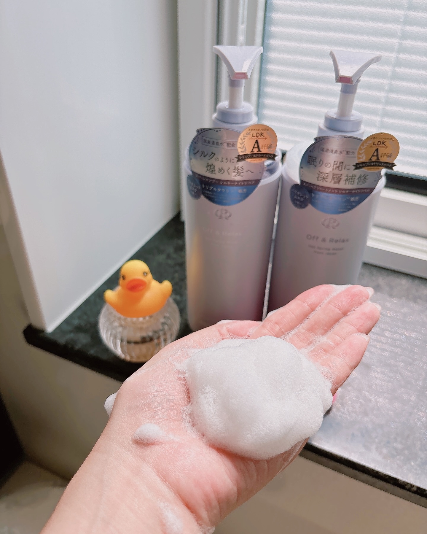 ＯＲ スパ・シャンプー／ヘアトリートメント シルキーナイトリペア/Off&Relax/市販シャンプーを使ったクチコミ（2枚目）