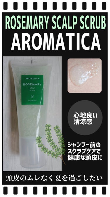 ローズマリー スカルプスクラブ/AROMATICA/頭皮ケアを使ったクチコミ（1枚目）