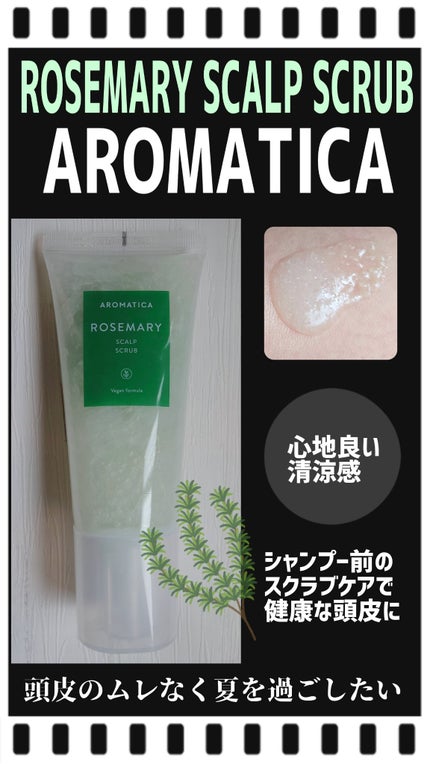 ローズマリー スカルプ スクラブ/AROMATICA/ヘッドスクラブを使ったクチコミ(1枚目)