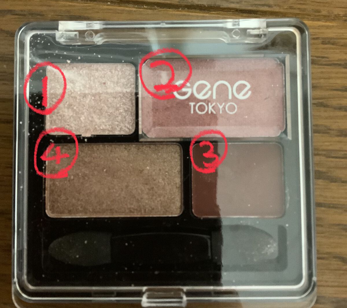 リラクシーアイシャドウ/GENE TOKYO/アイシャドウパレットを使ったクチコミ（1枚目）