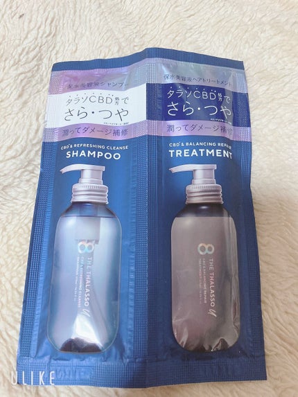 エイトザタラソ ユー CBD&リフレッシング クレンズ 美容液シャンプー/CBD&バランシング ダメージリペア 美容液ヘアトリートメント/エイトザタラソ/市販シャンプーを使ったクチコミ(1枚目)
