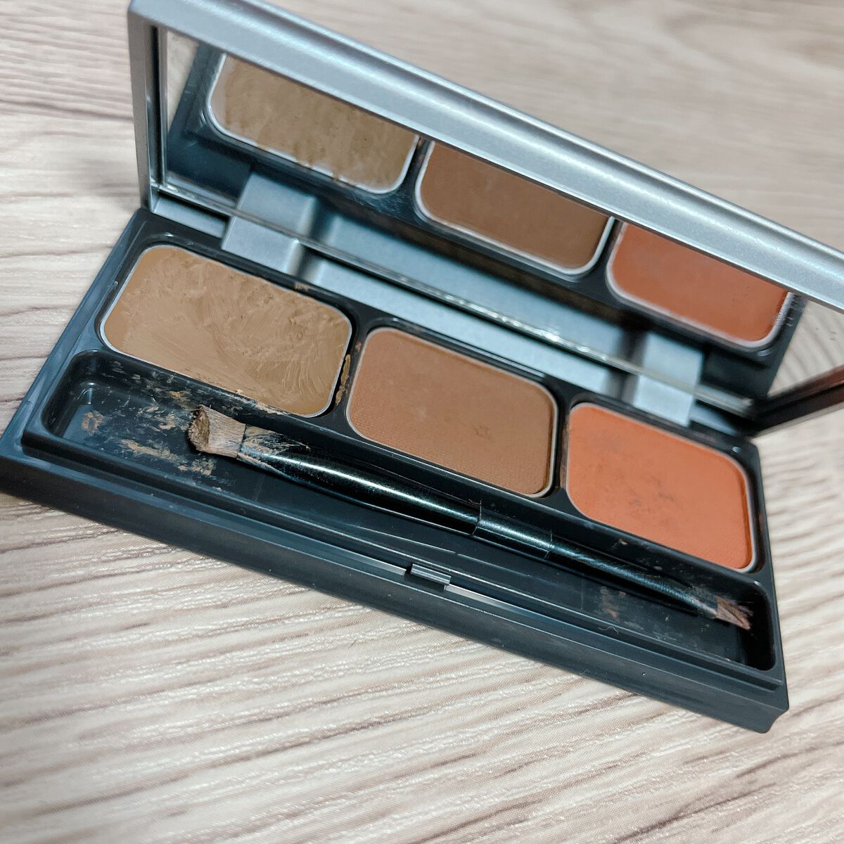 パレットアイブロウ/&be/パウダーアイブロウを使ったクチコミ(1枚目)