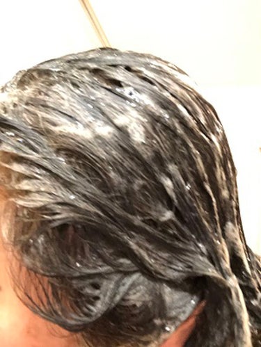 自然派clubサスティ 白髪用 利尻炭酸カラーシャンプー のクチコミ「泡立て要らずで使う度に染まり 養毛ケアでボリューム感もアップ


髪を濡らしてシャンプー.....」（3枚目）