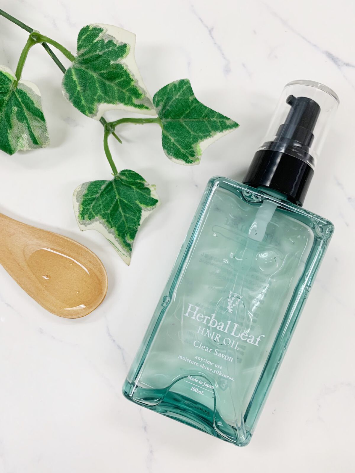 オーガニックヘアオイル クリアサボンの香り/ハーバルリーフ/アウトバストリートメントを使ったクチコミ（3枚目）