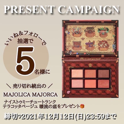 ナイストゥミーチュートランク/MAJOLICA MAJORCA/アイシャドウパレットを使ったクチコミ(8枚目)