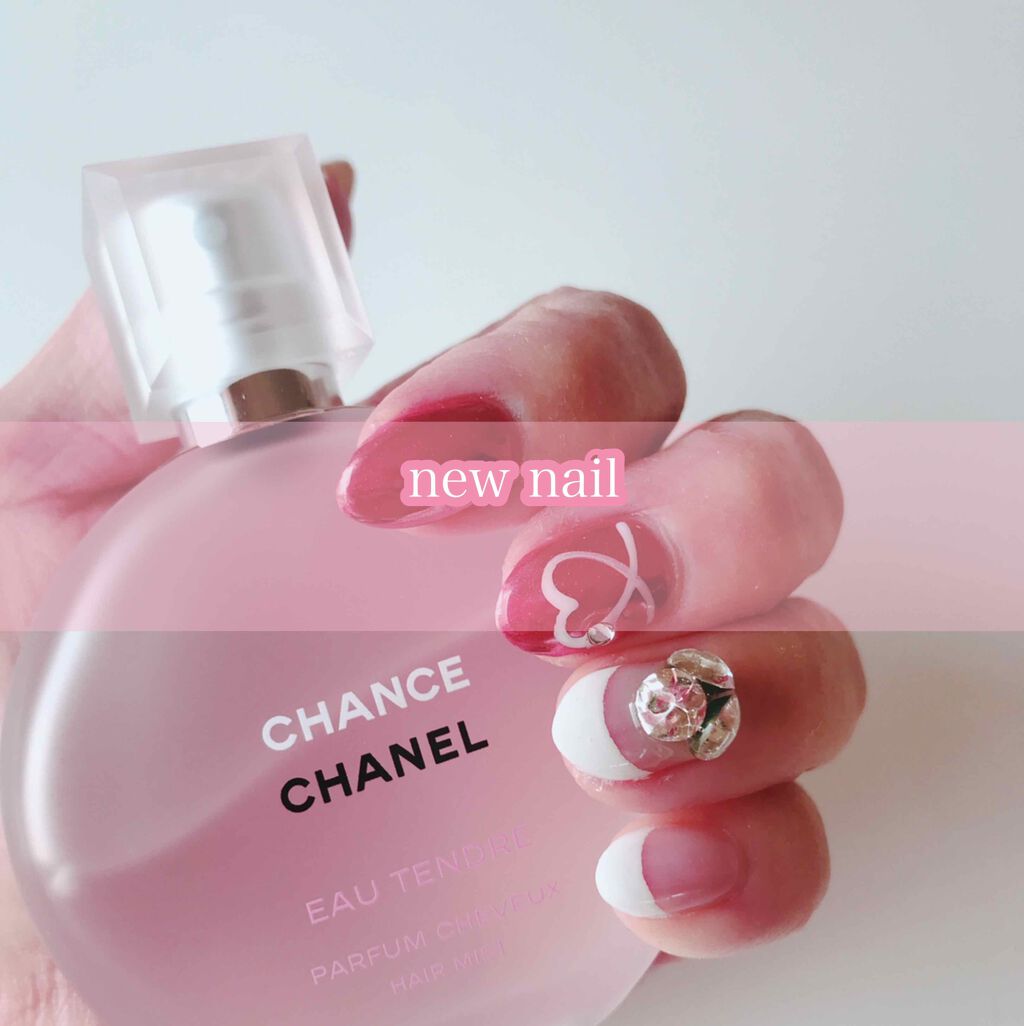 Rio on LIPS 「⋈newnail⋈"2019.02"✓白フレンチ×ピンクミ..」(1枚目)