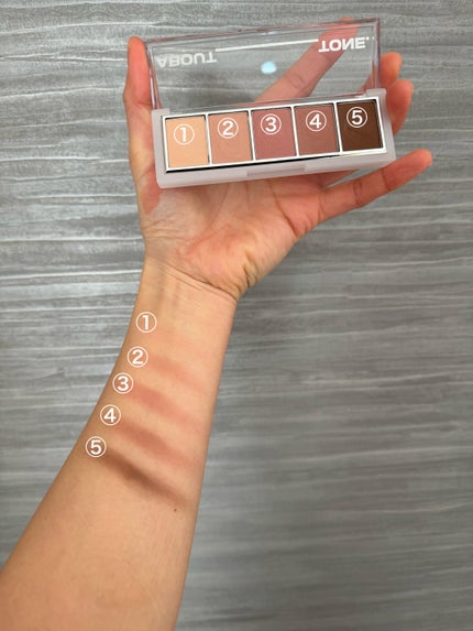 リターントゥーベーシックシャドウパレット/ABOUT TONE/アイシャドウパレットを使ったクチコミ(3枚目)