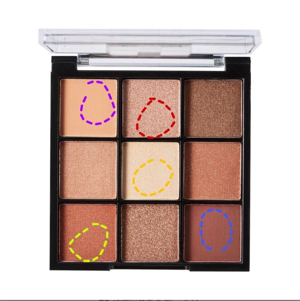 UR GLAM BLOOMING EYE COLOR PALETTE/U R GLAM/アイシャドウパレットを使ったクチコミ(2枚目)