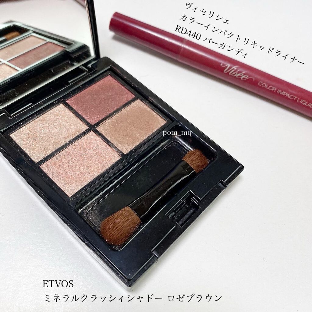 ミネラルクラッシィシャドー/エトヴォス/アイシャドウパレットを使ったクチコミ(2枚目)