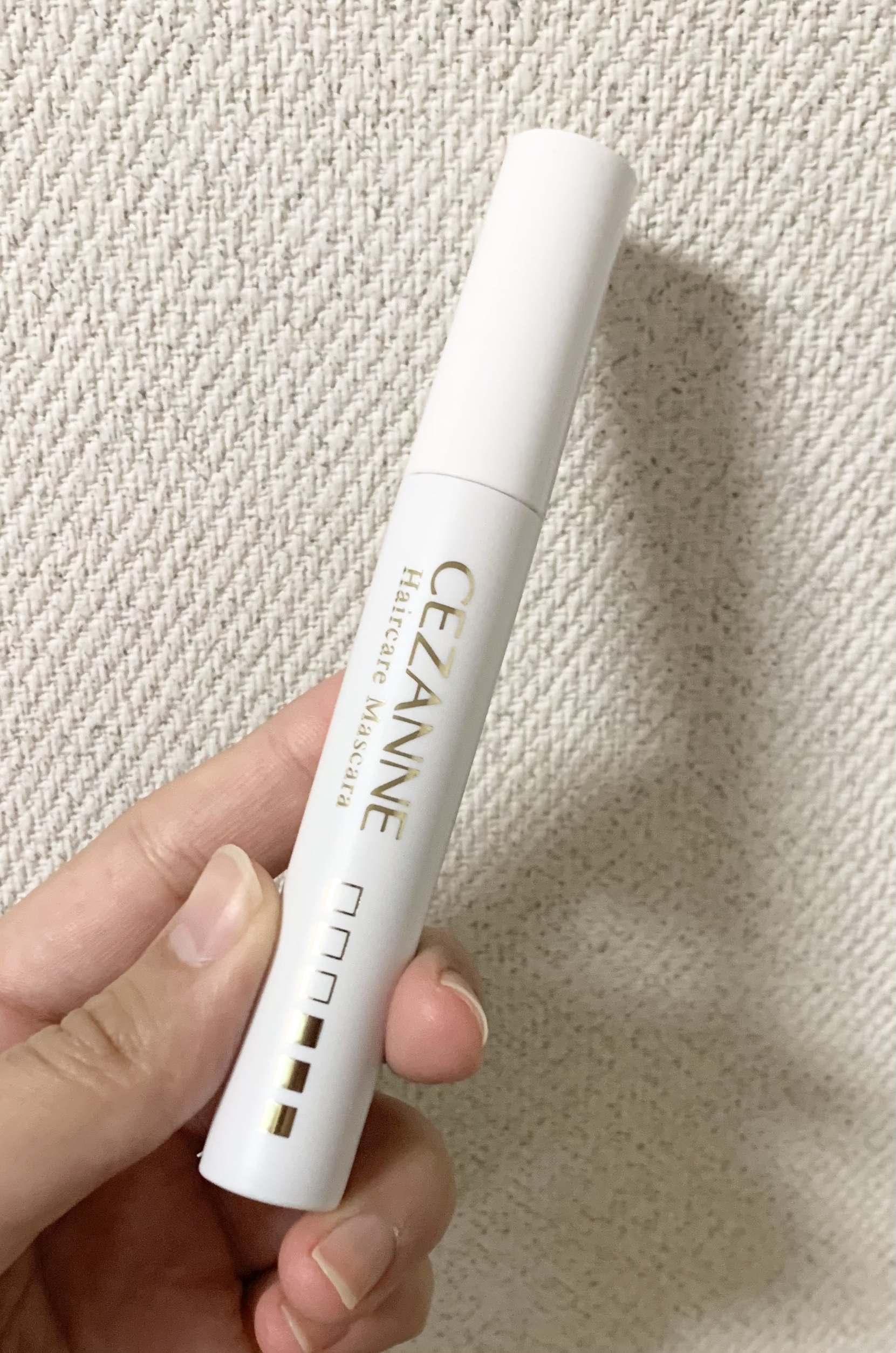 ヘアケアマスカラ/CEZANNE/ヘアジェルを使ったクチコミ（2枚目）