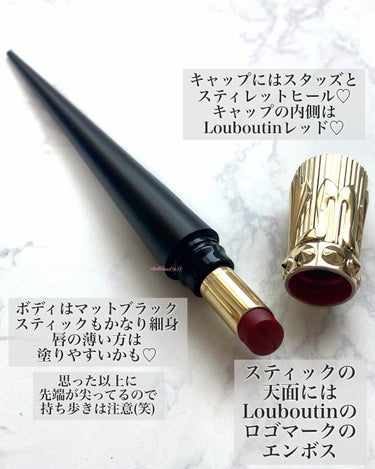 クリスチャン ルブタン ルージュスティレット ルミマットのクチコミ「【紳士は真紅の唇がお好き】

❤︎Christian Louboutin Beauty　 #ル.....」（3枚目）