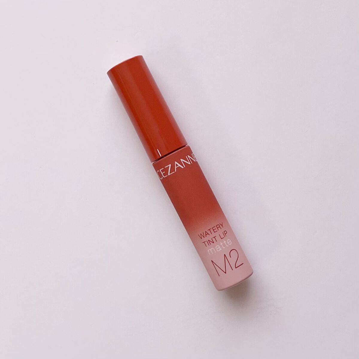 ウォータリーティントリップ マット M2　ウォームオレンジ/CEZANNE/リップティントを使ったクチコミ（1枚目）