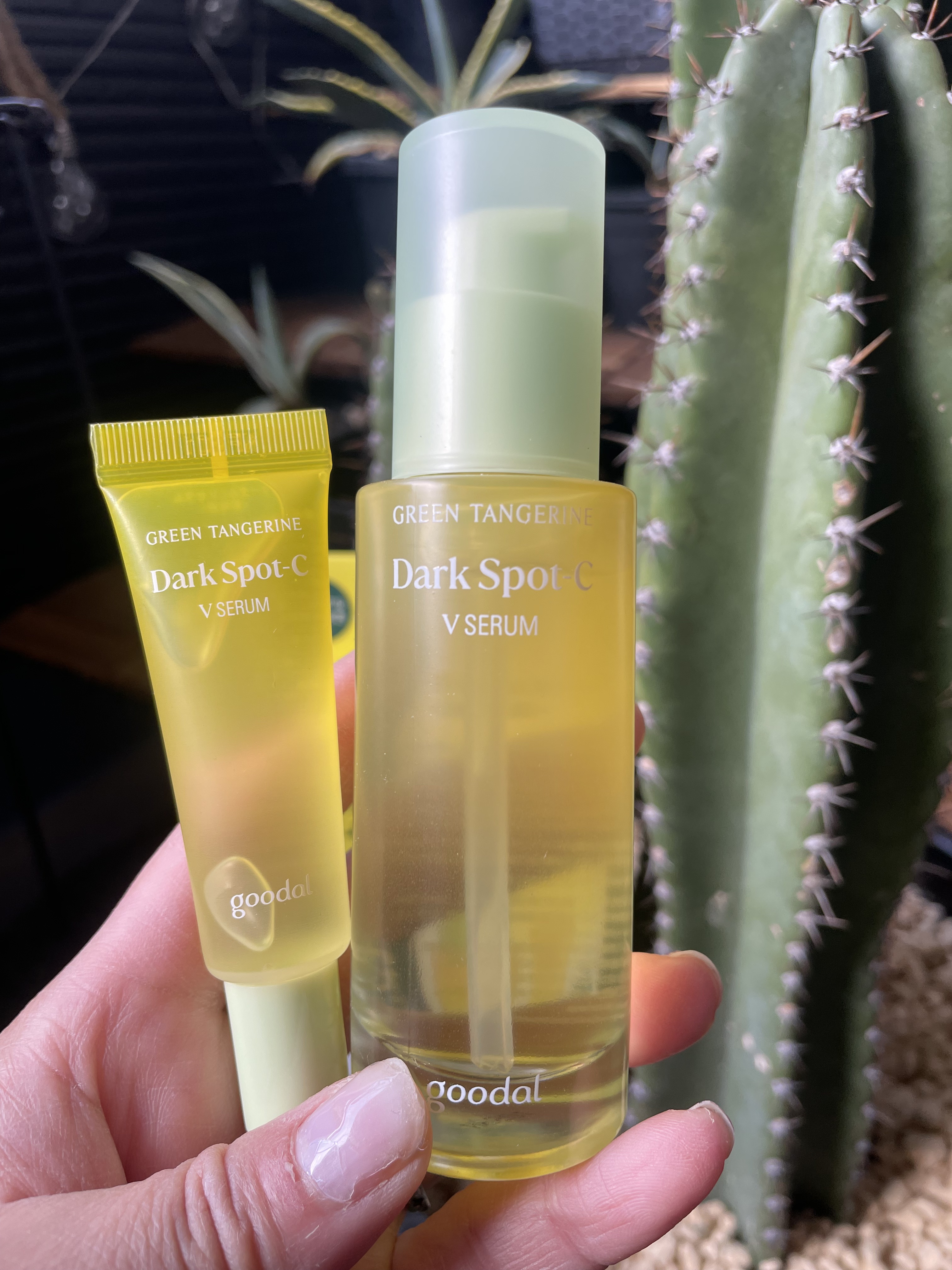 グリーンタンジェリン ビタC ダークスポットケアセラム/goodal/美容液を使ったクチコミ（2枚目）