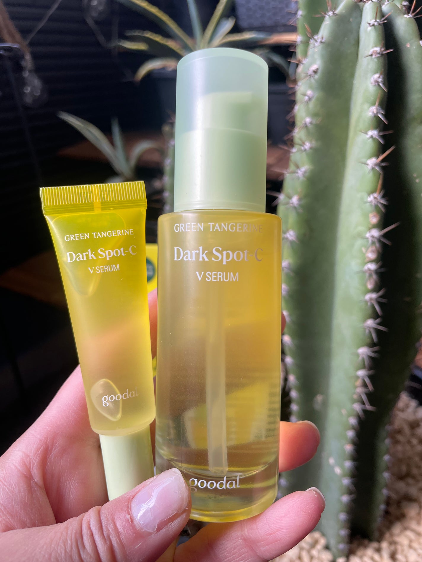 グリーンタンジェリン ビタC ダークスポットケアセラム/goodal/美容液を使ったクチコミ(2枚目)