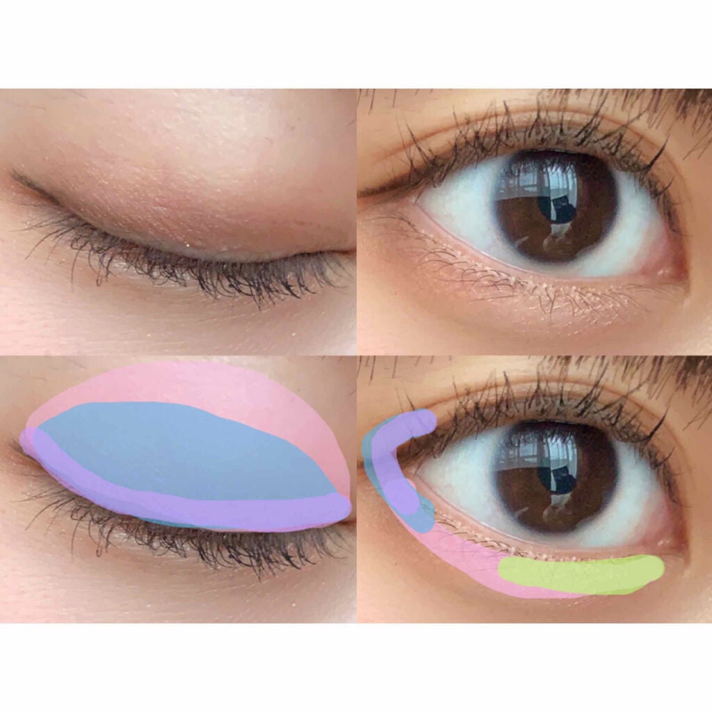 UR GLAM BLOOMING EYE COLOR PALETTE/U R GLAM/アイシャドウパレットを使ったクチコミ(3枚目)
