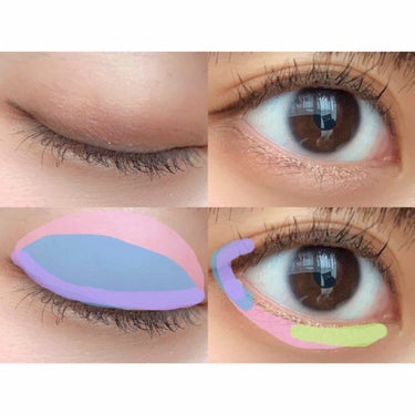 UR GLAM　BLOOMING EYE COLOR PALETTE/U R GLAM/アイシャドウパレットを使ったクチコミ（3枚目）