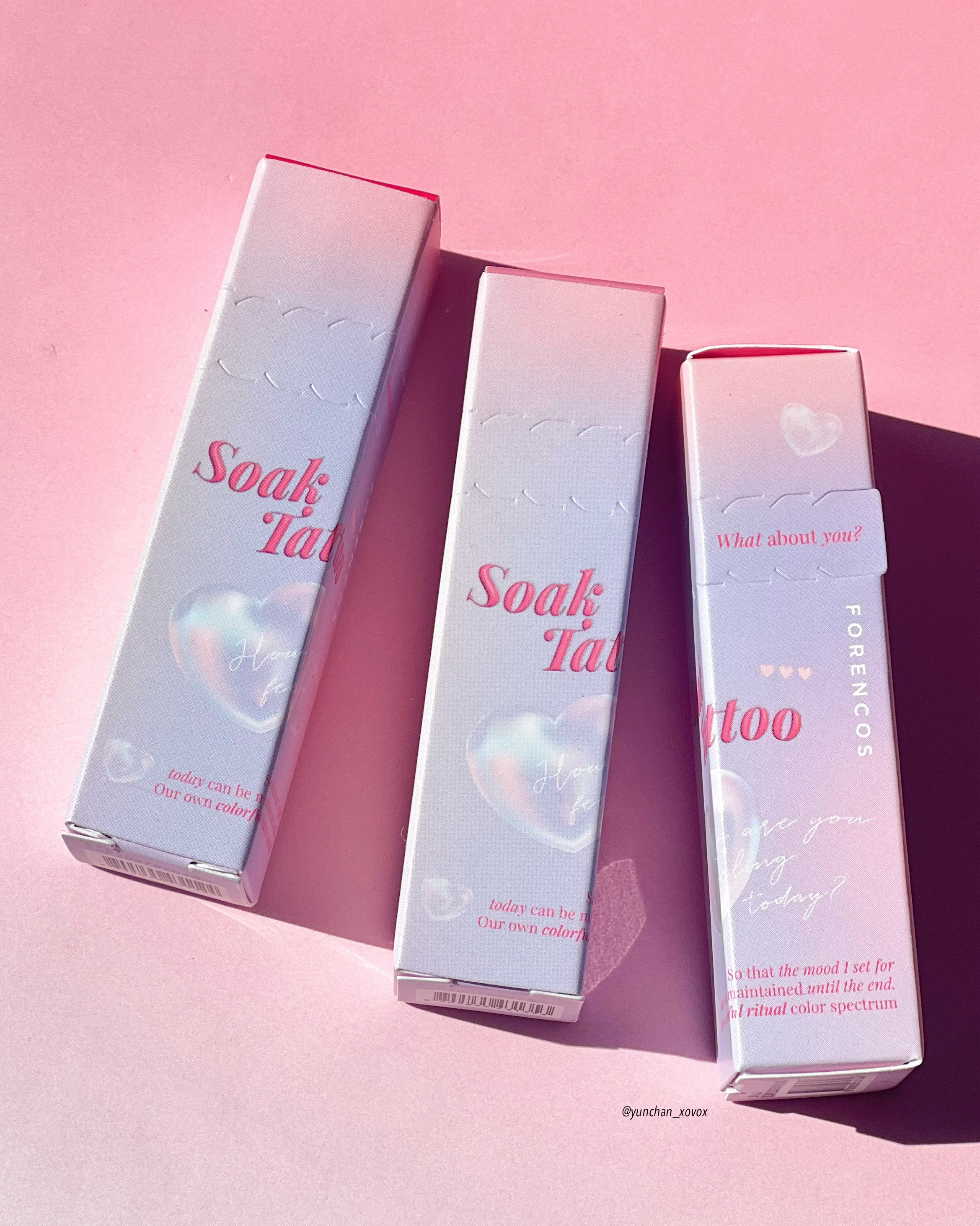 Soak Tattoo Tint/フォレンコス/リップグロスを使ったクチコミ（3枚目）