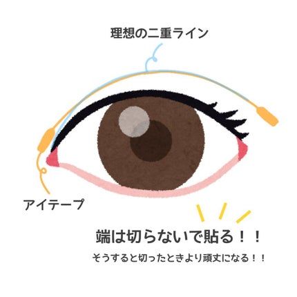 のび〜る アイテープ 両面テープタイプ/DAISO/二重まぶた用アイテムを使ったクチコミ(2枚目)