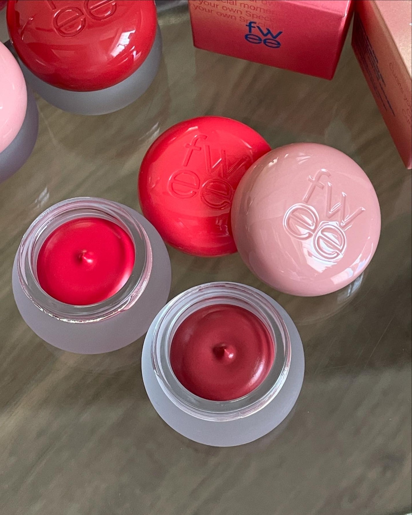 リップアンドチーク ブラーリープリンポット/fwee/口紅を使ったクチコミ(3枚目)