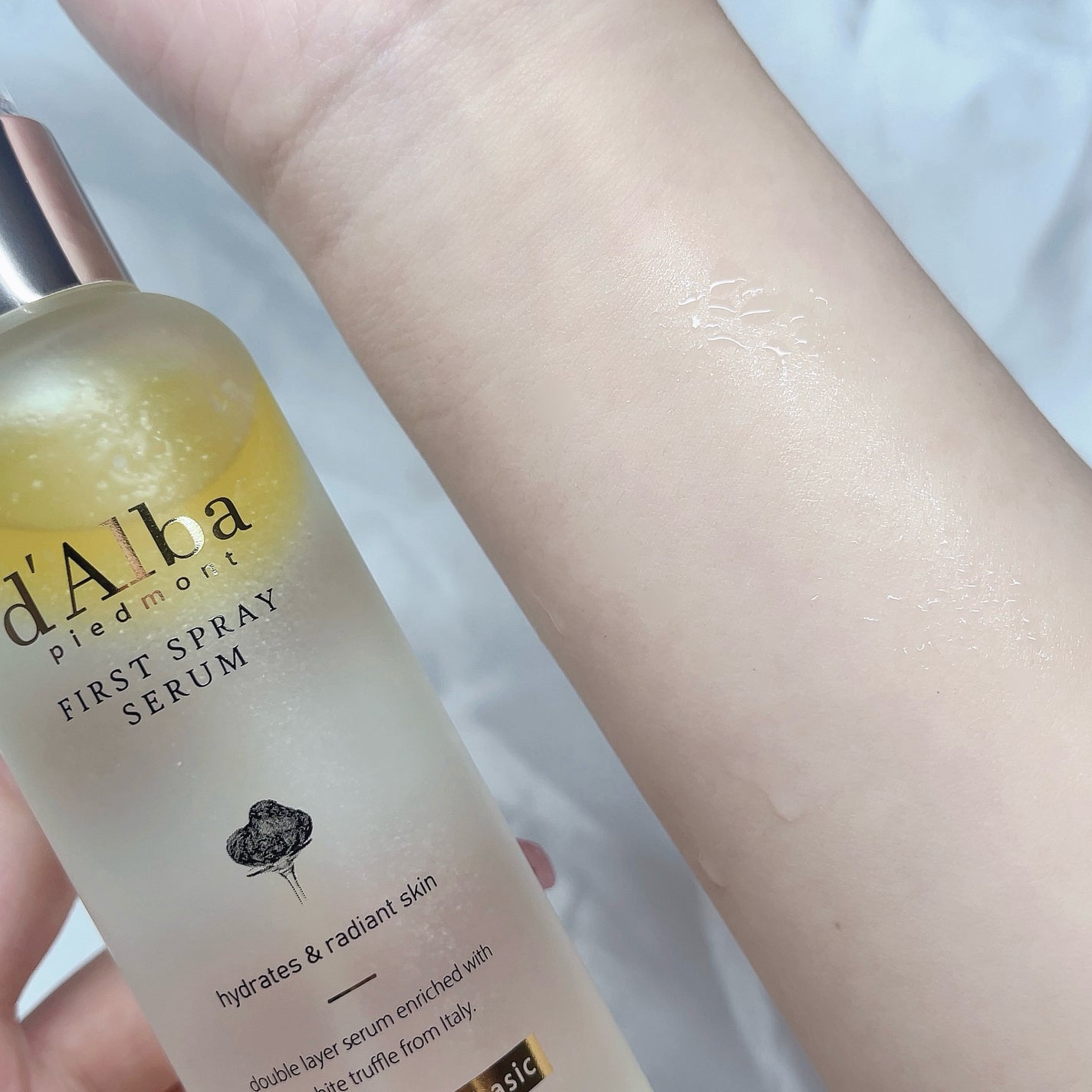 ダルバ ホワイトトリュフファーストスプレーセラム/ダルバ/ミスト状化粧水を使ったクチコミ(3枚目)