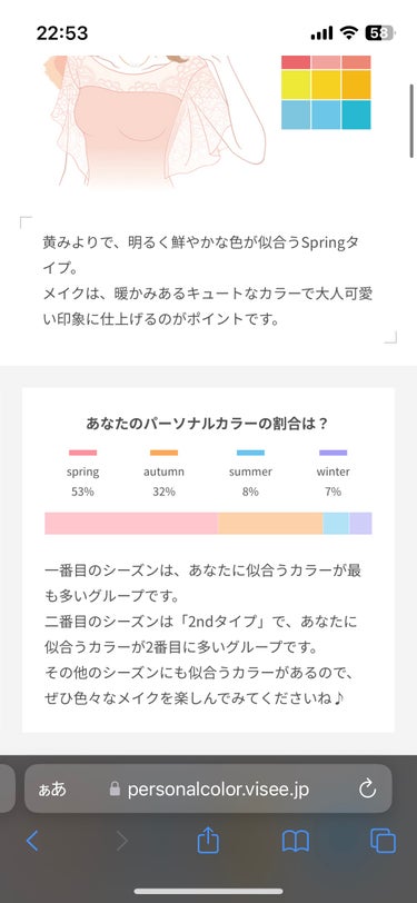   パーソナルカラー診断/Visée/その他を使ったクチコミ（3枚目）