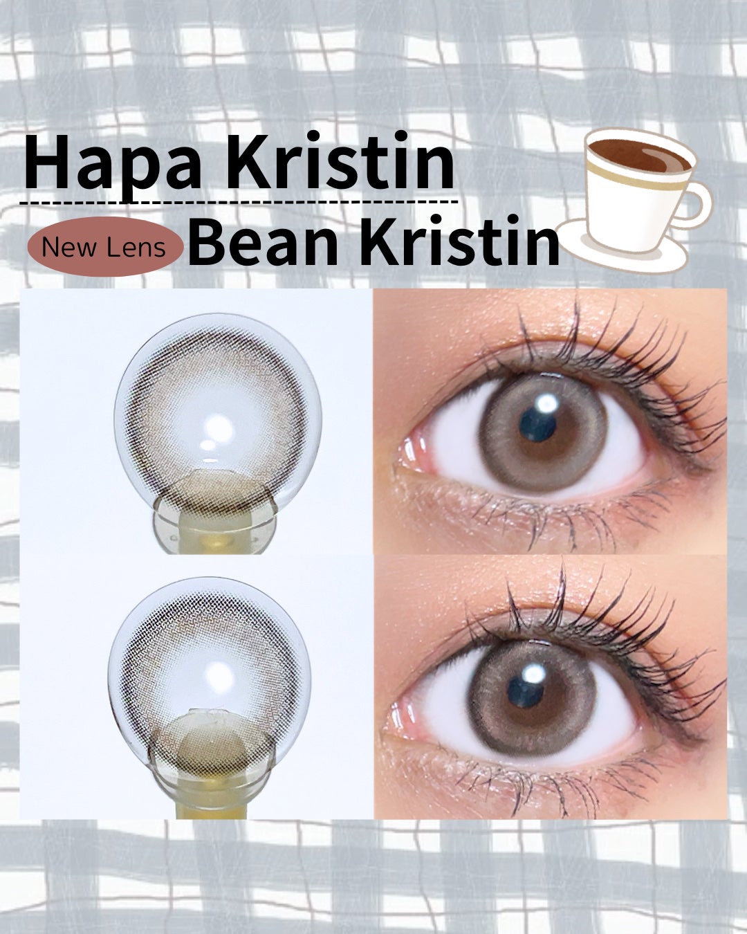 Bean Kristin 1month/Hapa kristin/1ヶ月(1MONTH)カラコンを使ったクチコミ(1枚目)