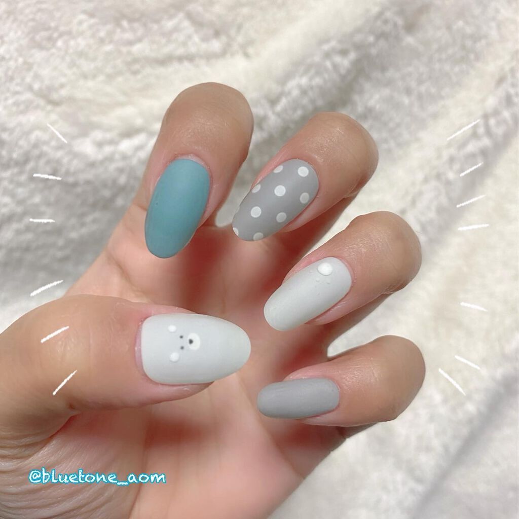 セミキュアジェルネイル(ハンド)/ohora/ネイルシールを使ったクチコミ(4枚目)